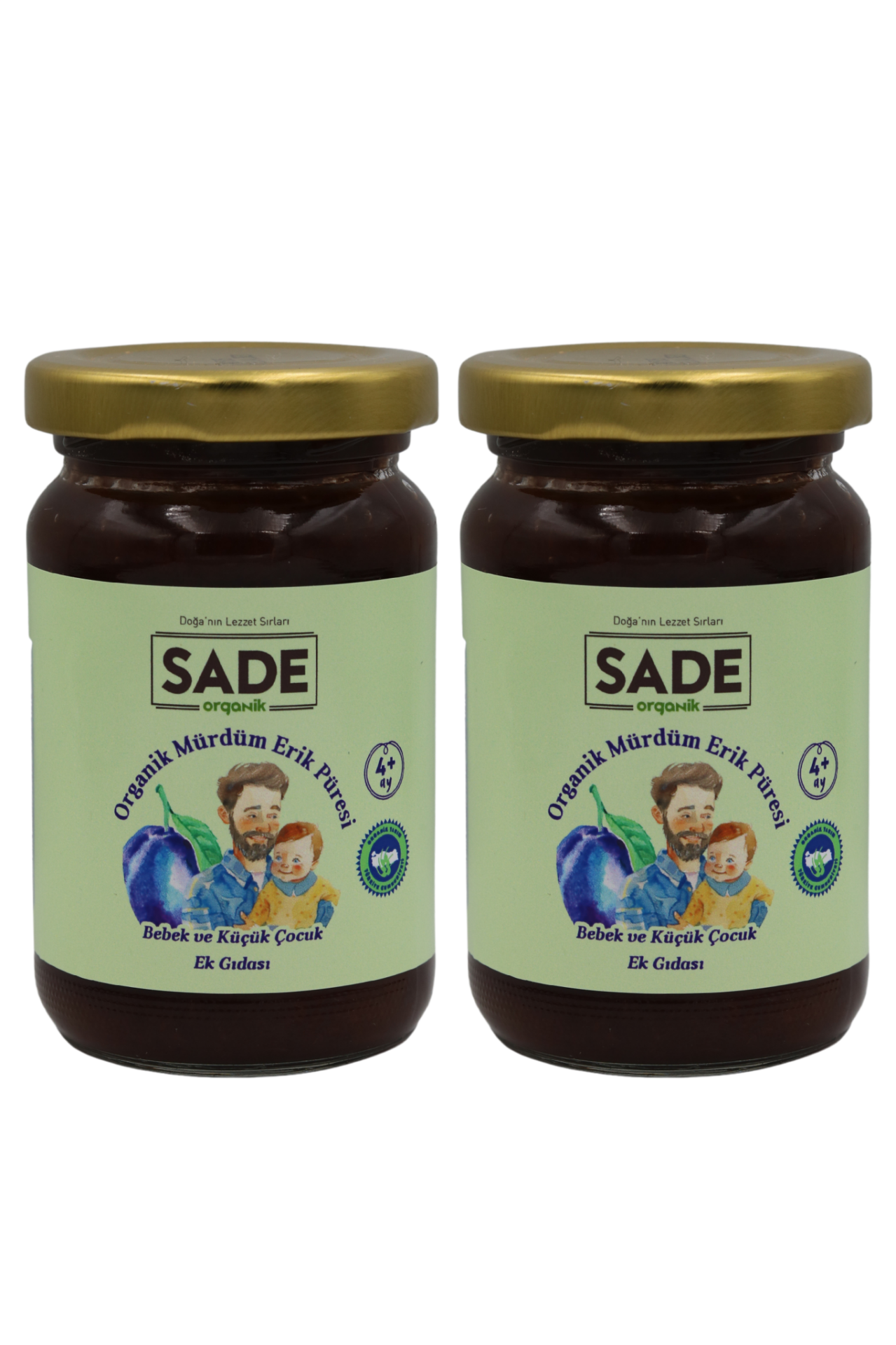 Organik Mürdüm Erik Püresi 100gr 2'Lİ Paket (4+ay)