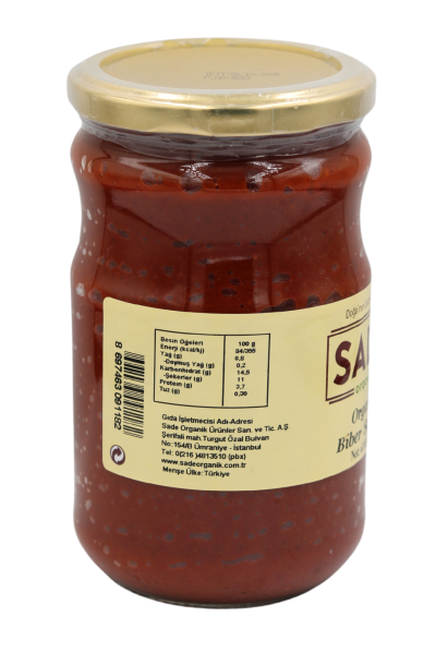 Sade Organik Biber Salçası 610 gr