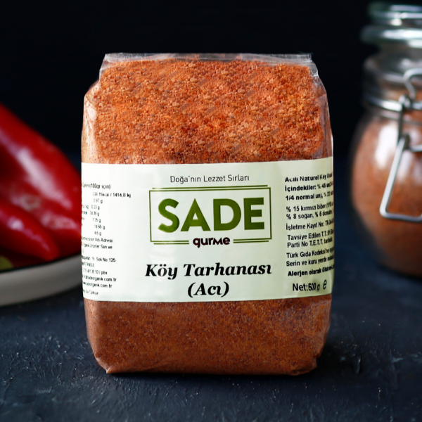 Sade Gurme Köy Tarhanası Acı 500 gr görseli.