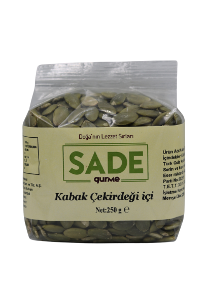 Sade Gurme Kabak Çekirdeği İçi 250 gr görseli.