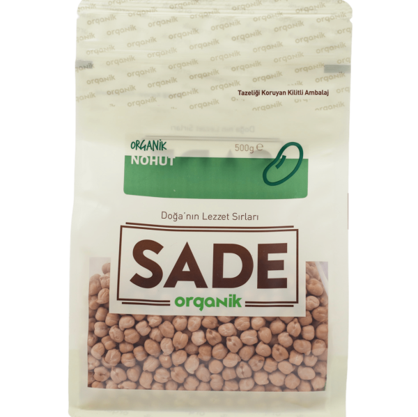Sade Organik Nohut 500 gr görseli.