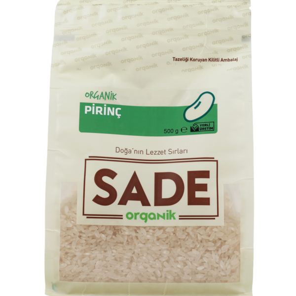 SADE ORGANİK PİRİNÇ 500 GR görseli.