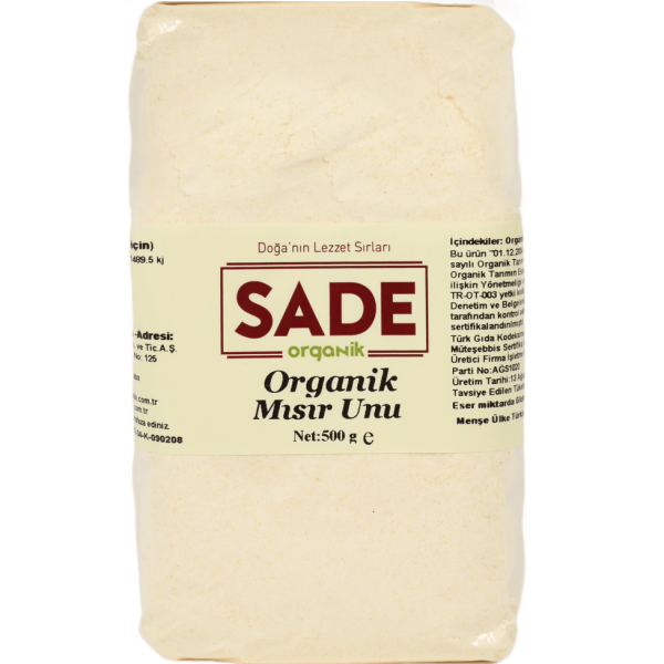 Sade Organik Mısır Unu