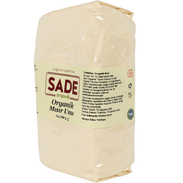 Sade Organik Mısır Unu