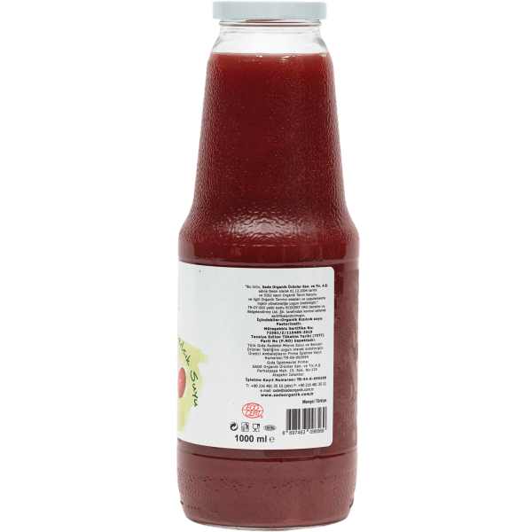 Sade Organik Kızılcık Suyu 1000ml