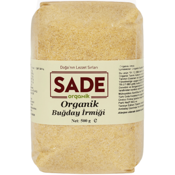 Sade Organik Buğday İrmiği 500g