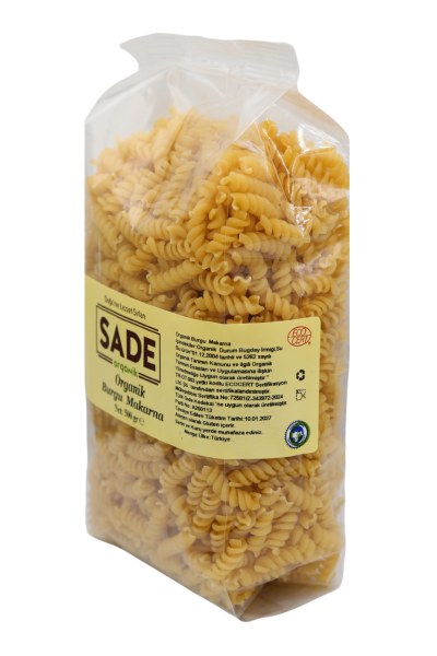 SADE ORGANİK BURGU MAKARNA 500 GR