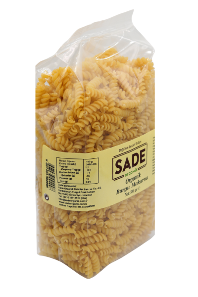 SADE ORGANİK BURGU MAKARNA 500 GR