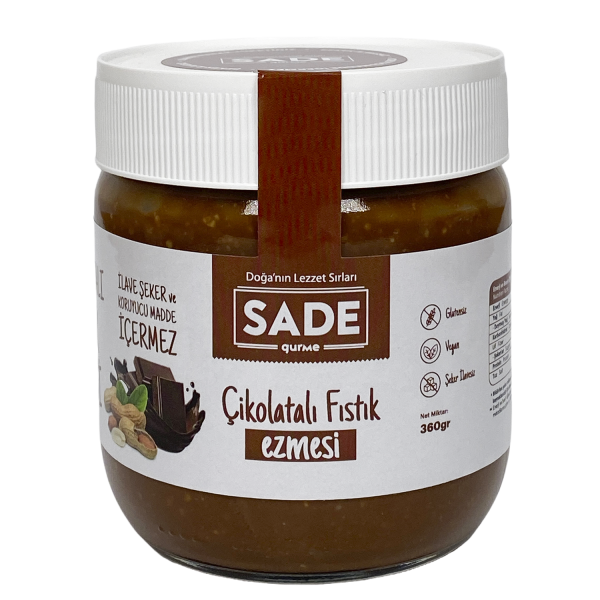 Sade Gurme Çikolatalı Fıstık Ezmesi 360g