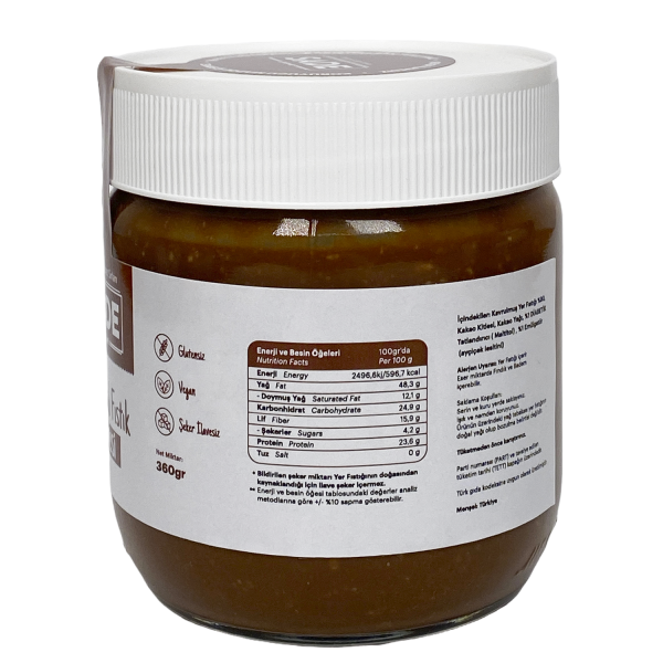 Sade Gurme Çikolatalı Fıstık Ezmesi 360g