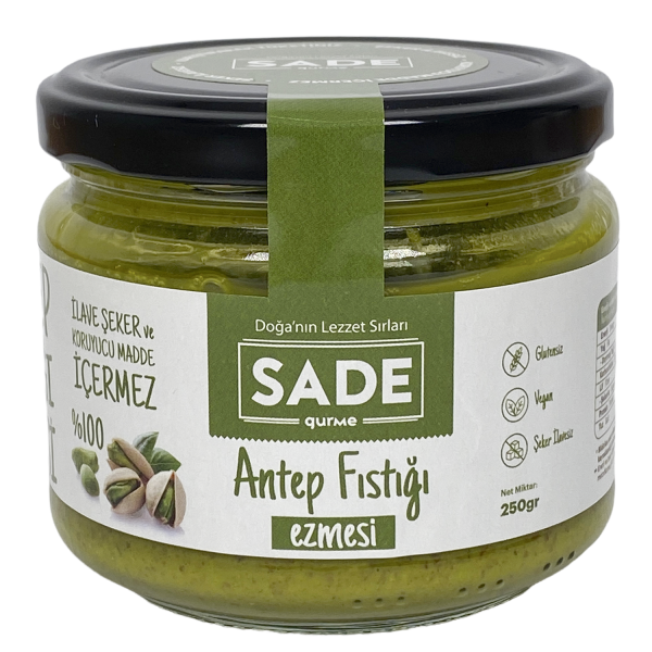 Sade Gurme Antep Fıstığı Ezmesi 250g