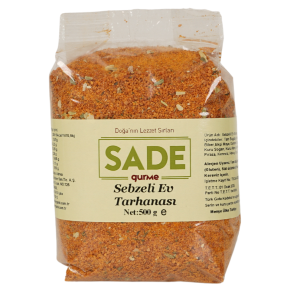 Sade Gurme Sebzeli Ev Tarhanası