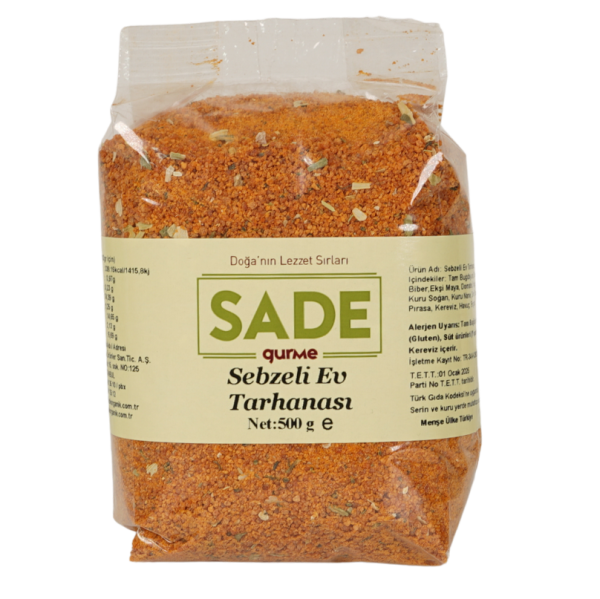 Sade Gurme Sebzeli Ev Tarhanası