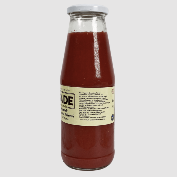 Sade Organik Domates Püresi 680 gr.