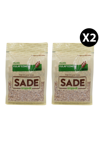 Sade Organik Yulaf Ezmesi 500 Gr 2 ' li Paket