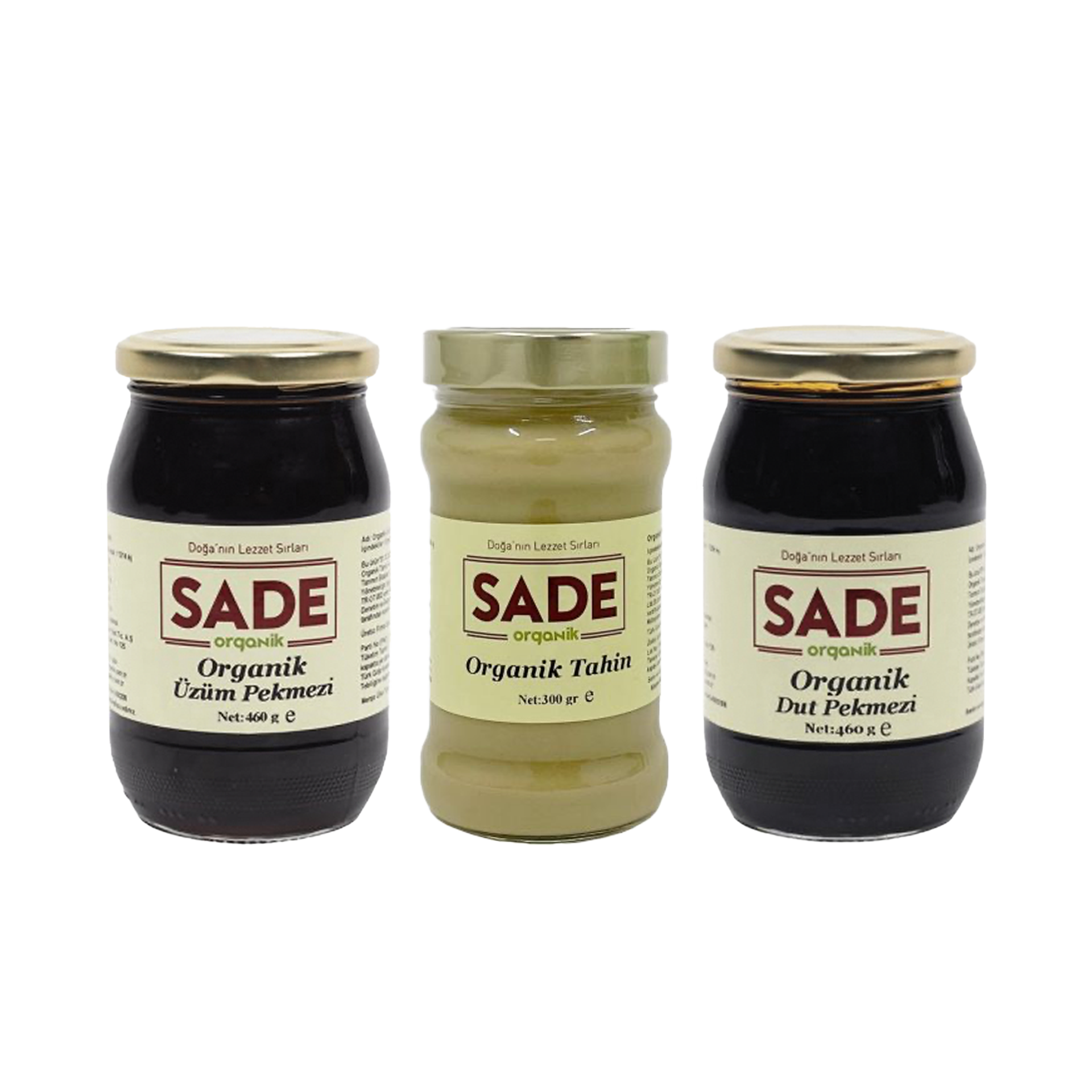 Sade Organik Tahin & Dut Pekmezi & Üzüm Pekmezi