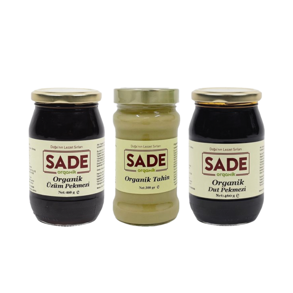 Sade Organik Tahin & Dut Pekmezi & Üzüm Pekmezi