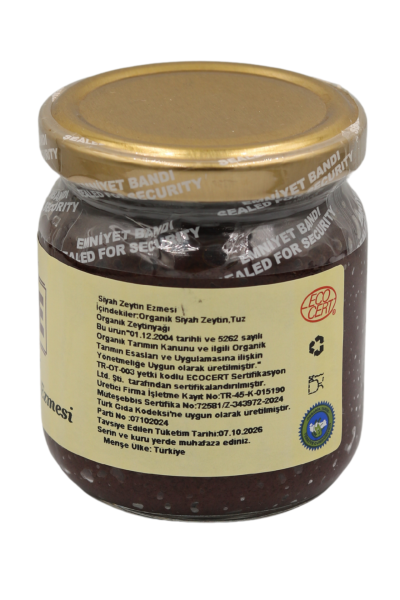 Sade Organik Siyah Zeytin Ezmesi 170 gr 2 ' li Paket