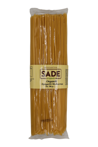 Sade Organik Spagetti Makarna 500 GR görseli.