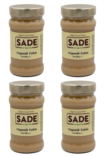 SADE ORGANİK TAHİN 300 GR 4 LÜ PAKET