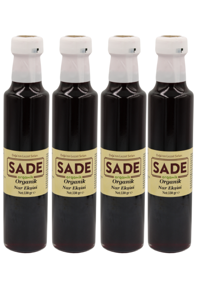 SADE ORGANİK NAR EKŞİSİ 330 GR 4 LÜ PAKET