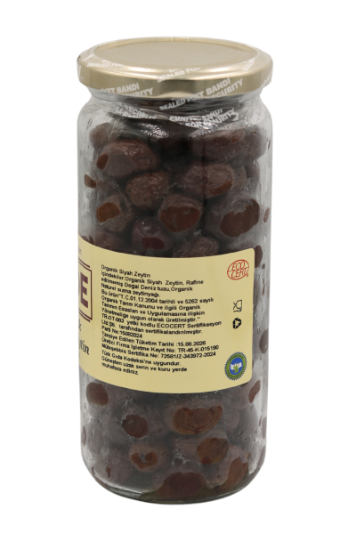 Sade Organik Siyah Zeytin - 310 GR | Organik ve Doğal Siyah Zeytin