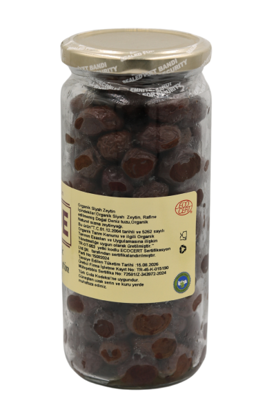 Sade Organik Siyah Zeytin - 310 GR | Organik ve Doğal Siyah Zeytin
