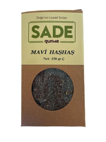 Sade Gurme Mavi Haşhaş 150 GR