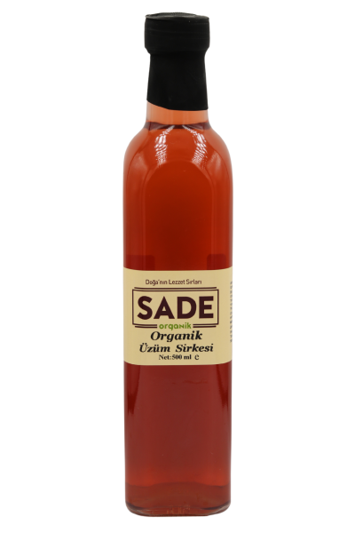 Sade Organik Üzüm Sirkesi 500 ML