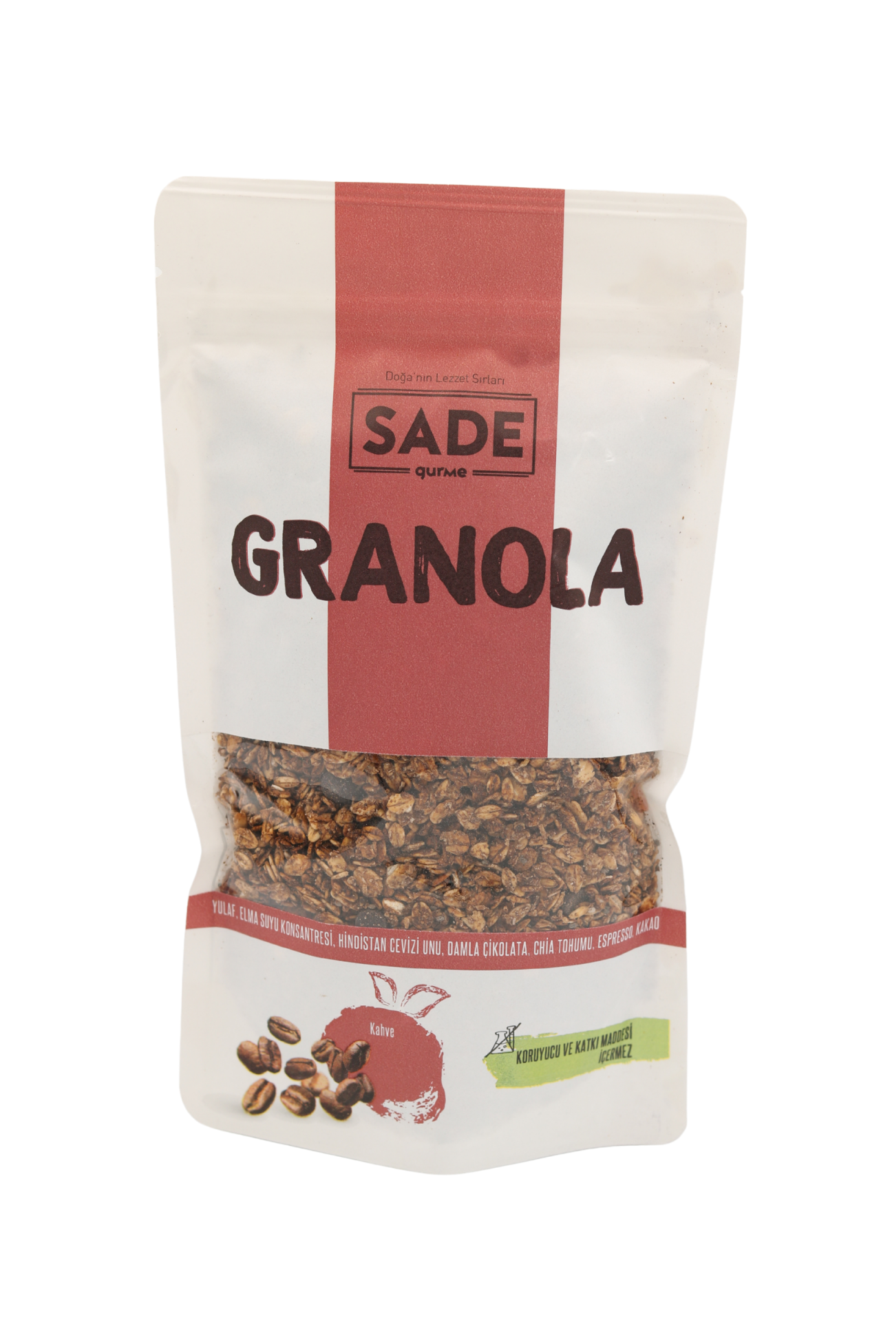 Sade Gurme Kahveli Granola - 200 g | Katkısız ve Doğal