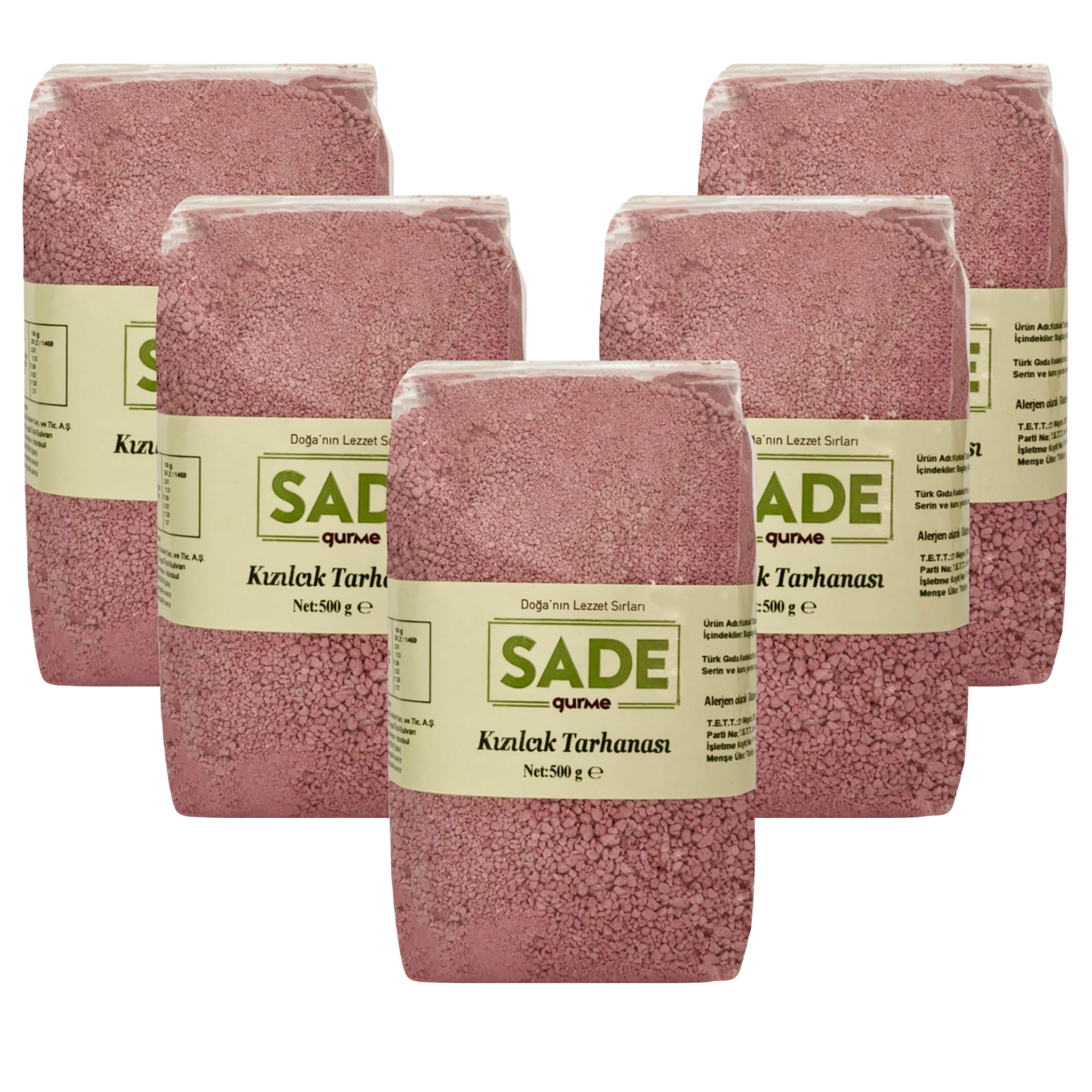 Sade Gurme Kızılcık Tarhanası 5'li Paket