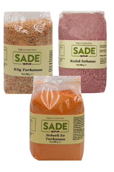 Sade Gurme Tarhana Çorba Paketi (3 x 500gr ) görseli.