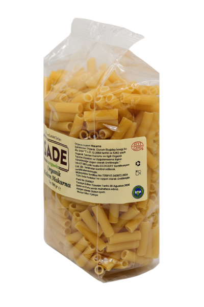 Sade Organik Kalem Makarna 500 gr 5'li Paket