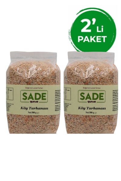 Sade Gurme Köy Tarhanası 500 gr 2'li Paket