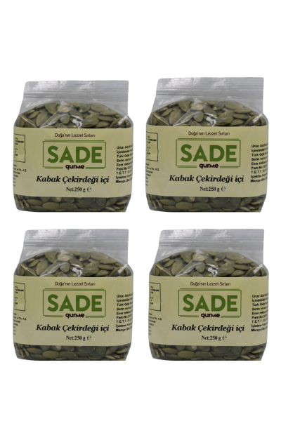SADE KABAK ÇEKİRDEĞİ İÇİ 250 GR 4 LÜ PAKET