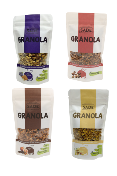Sade Gurme 4 'lü Granola ( 200gr x 4 )