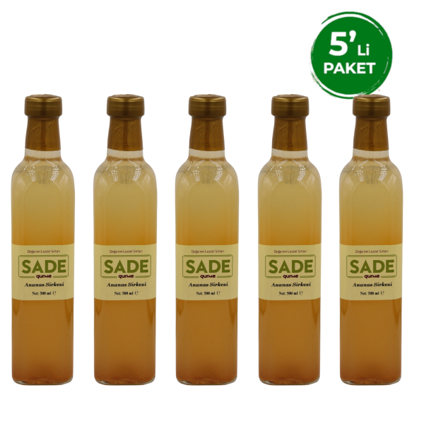 Ananas Sirkesi 500 Ml 5 Lİ PAKET (5 x 500ml)