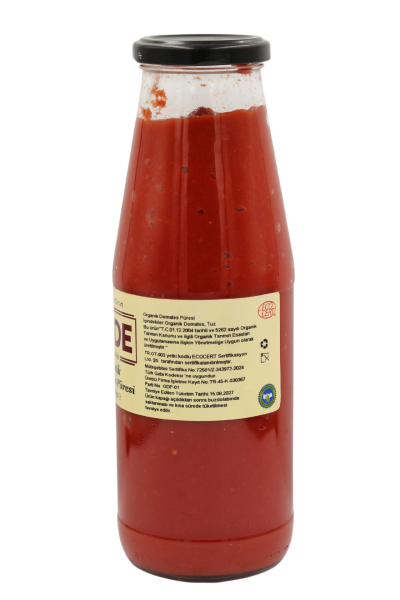 Sade Organik Domates Püresi 680 g x 2 Paket