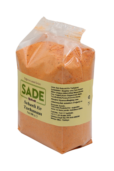 Sade Gurme Sebzeli Ev Tarhanası 500 gr 2'li Paket (2X500GR)