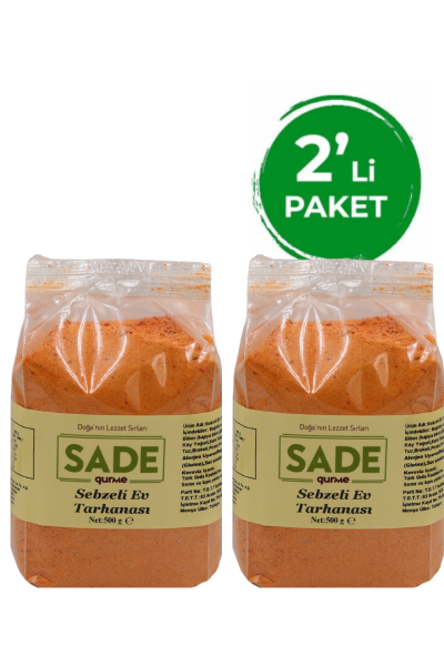 Sade Gurme Sebzeli Ev Tarhanası 500 gr 2'li Paket (2X500GR)