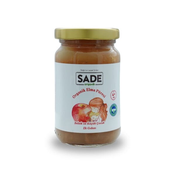 Sade Organik Elma Püresi 100 gr  (+4 Ay)
