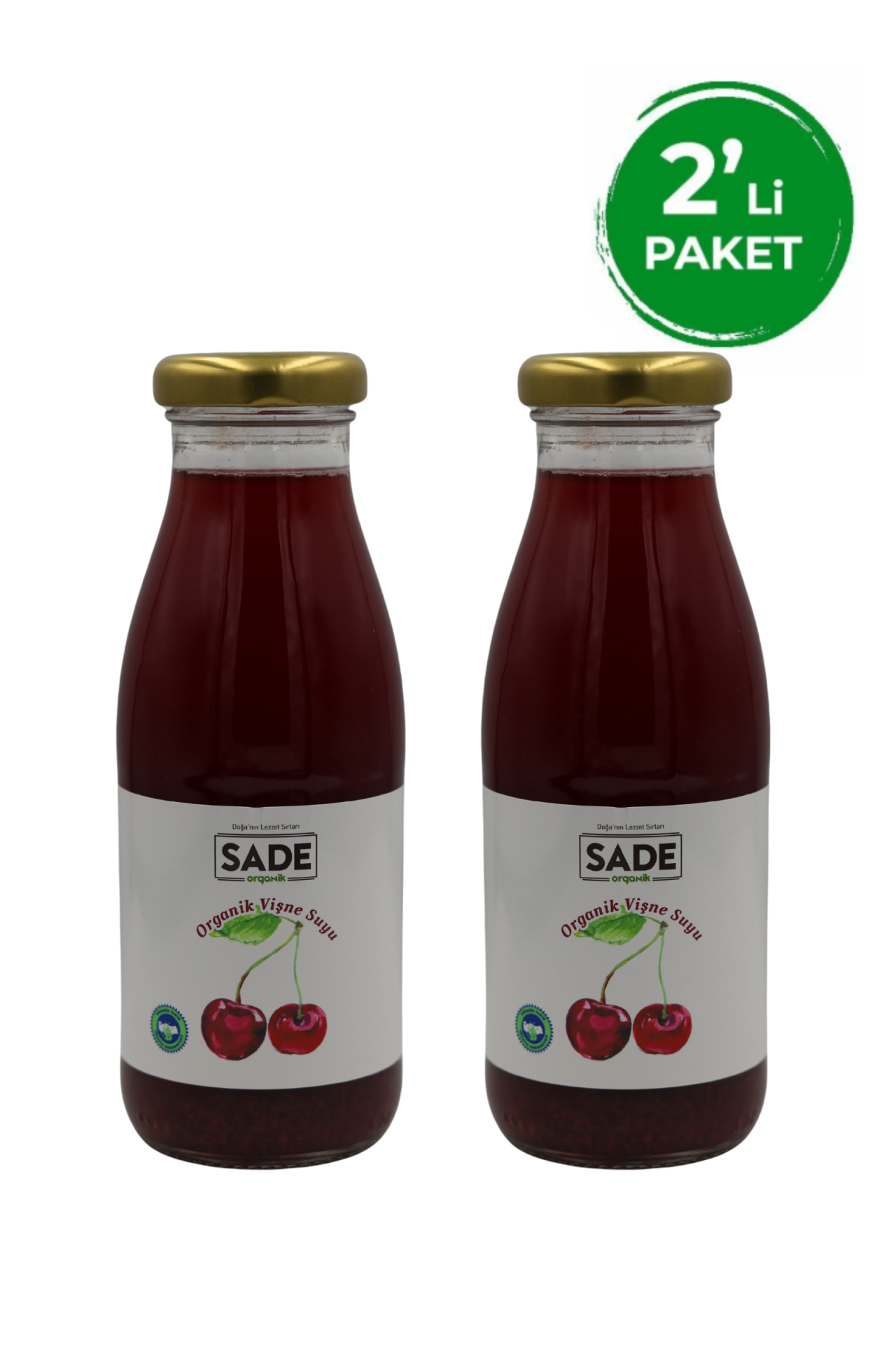 Organik Vişne Suyu 250 ml. 2'li Paket