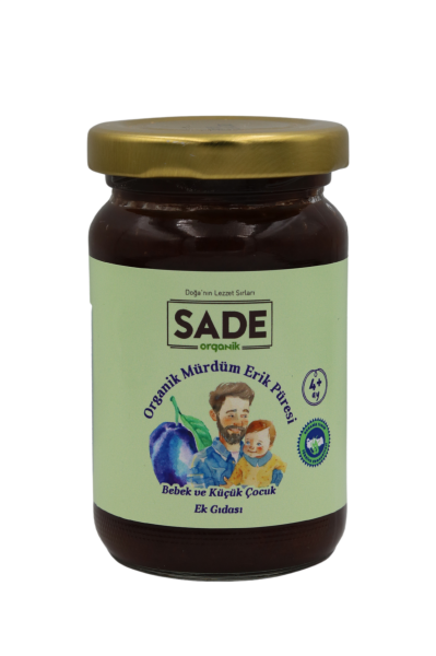 Organik Mürdüm Erik Püresi 100gr (4+ay)