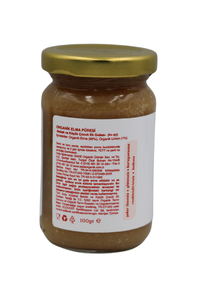 Organik Elma Püresi 100gr +4 Ay ( 5'li Paket )