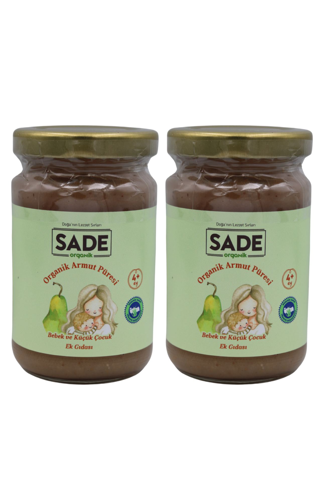 Sade Organik - Armut Püresi 100 gr x 2 Paket (+4 Ay)