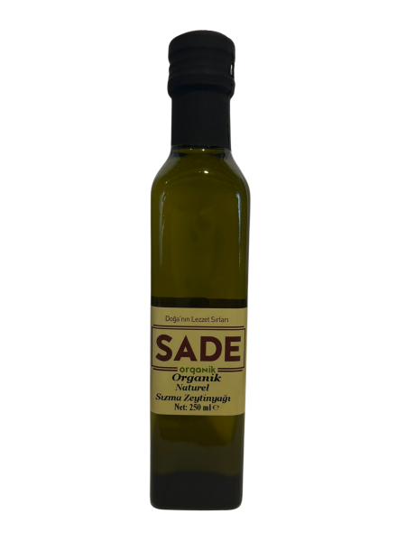 Sade Organik Naturel Sızma Zeytinyağı 250ml. görseli.