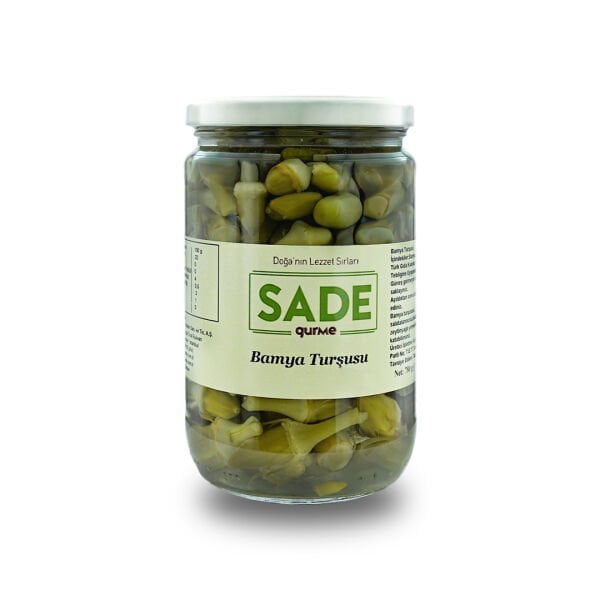 Sade Gurme Bamya Turşusu - 780 Gr. | Katkısız Lezzet