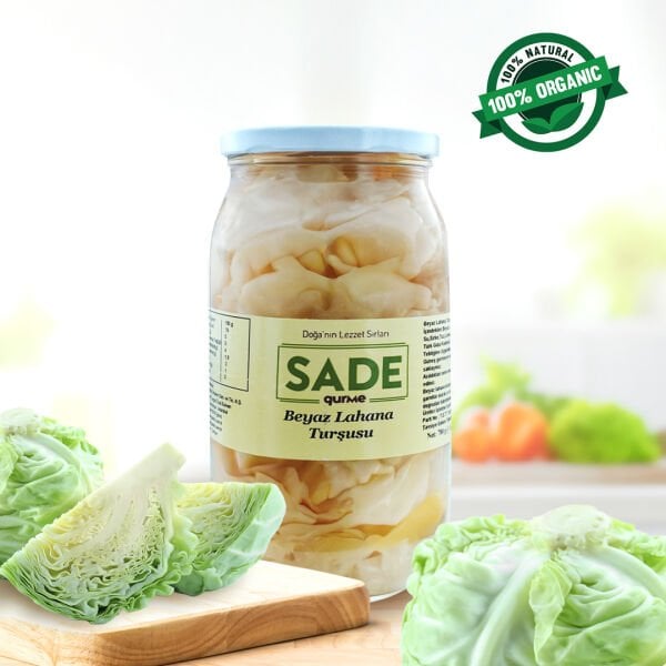 Sade Gurme Beyaz Lahana Turşusu 780 Gr. | Katkısız Lezzet