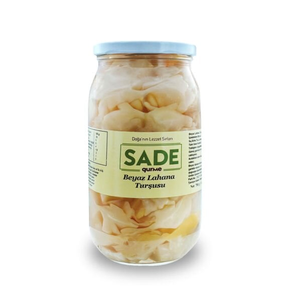 Sade Gurme Beyaz Lahana Turşusu 780 Gr. | Katkısız Lezzet