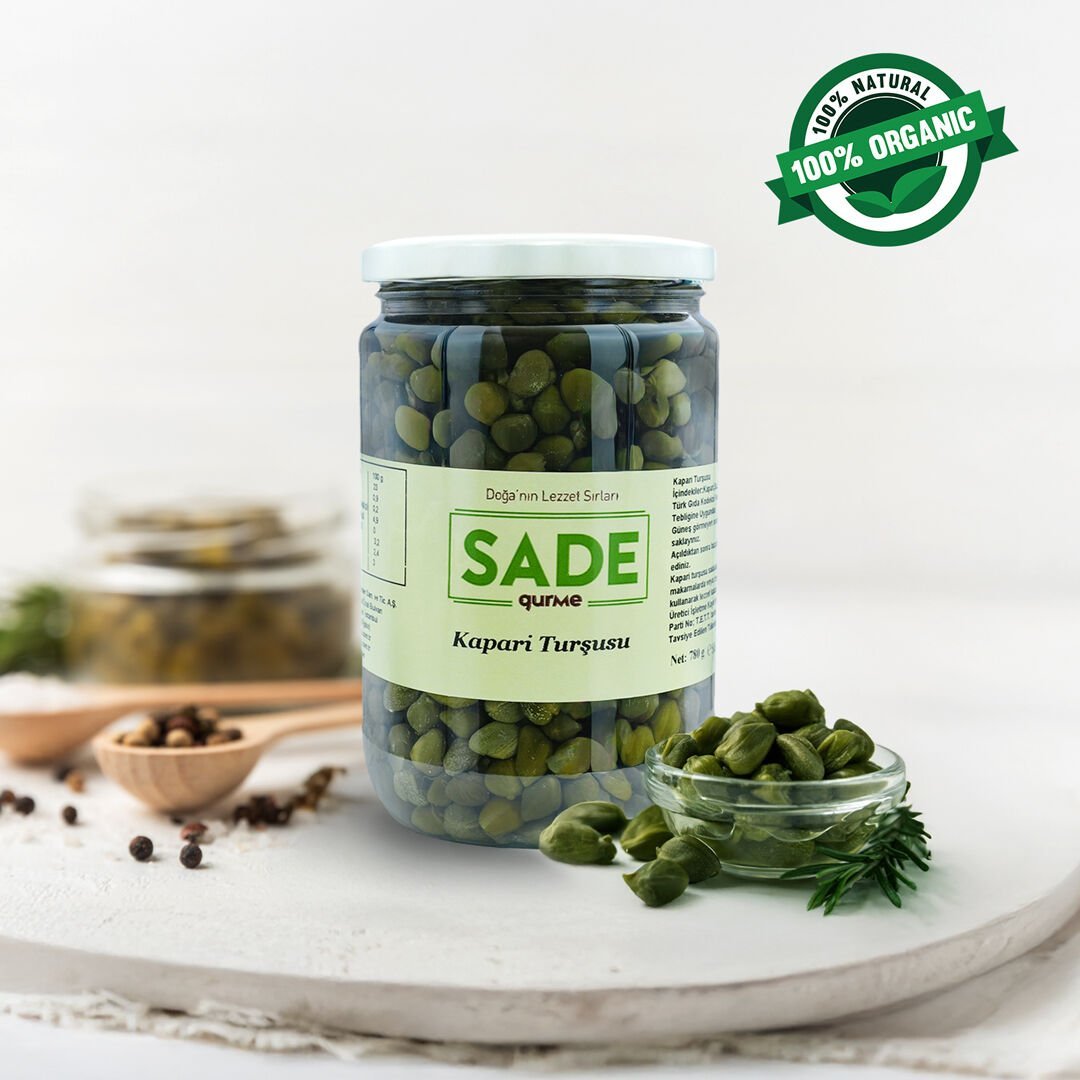 Sade Gurme Kapari Turşusu - 780 Gr. | Katkısız Lezzet